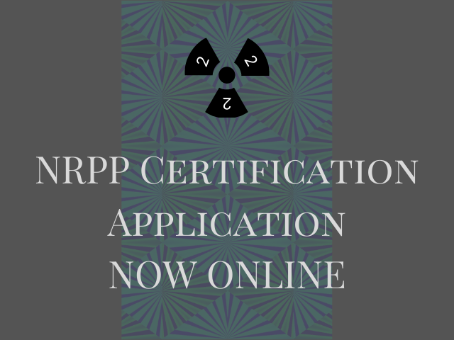 NRPP Certification Applications are now online only